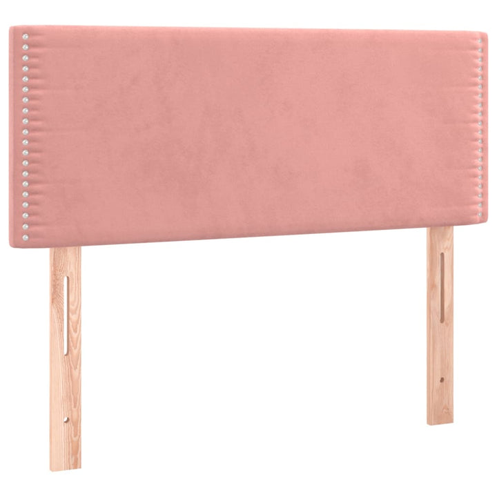 Hoofdbord 100x5x78/88 cm fluweel roze