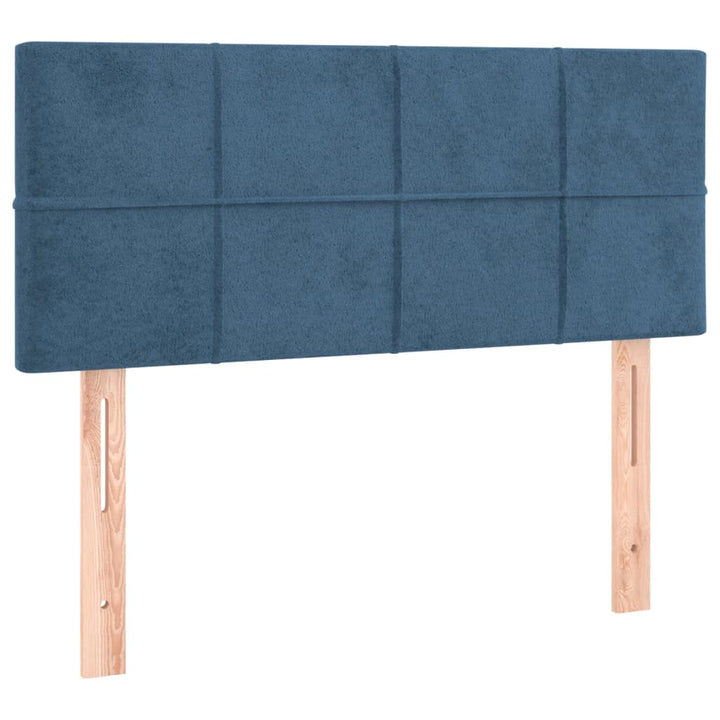 Hoofdbord 80x5x78/88 cm fluweel donkerblauw