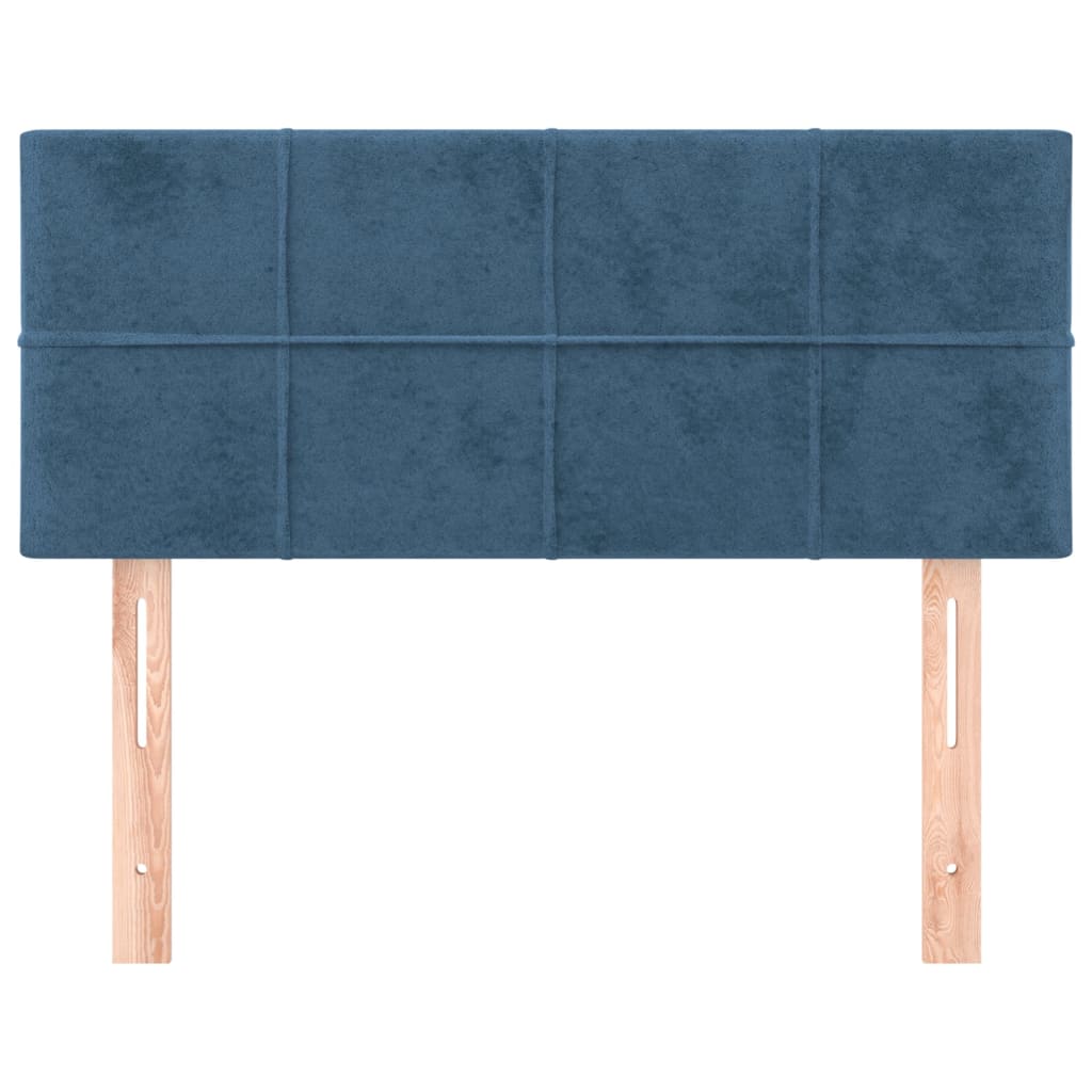 Hoofdbord 80x5x78/88 cm fluweel donkerblauw