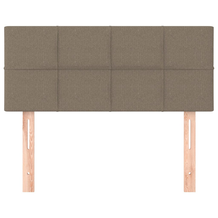 Hoofdbord 100x5x78/88 cm stof taupe