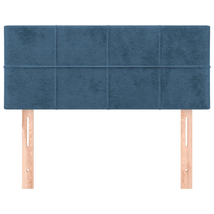 Hoofdbord 100x5x78/88 cm fluweel donkerblauw