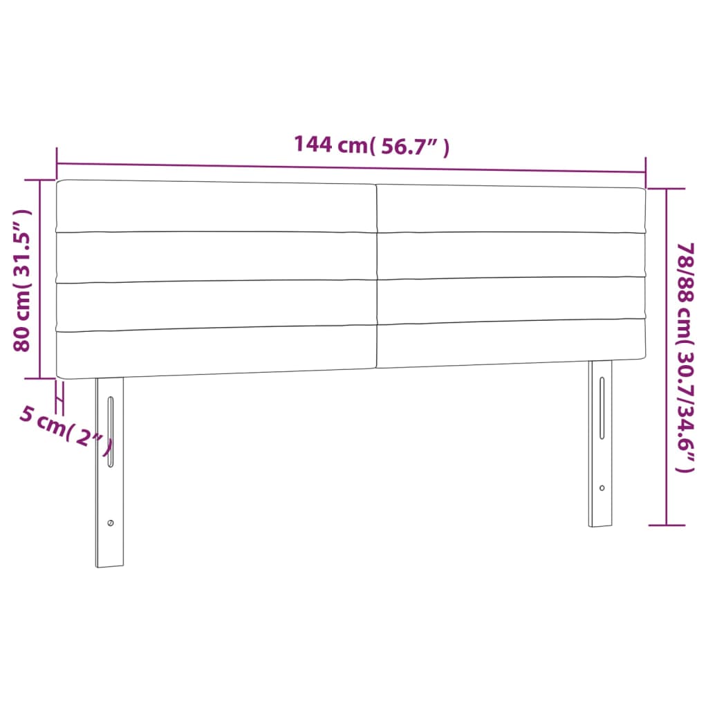 Hoofdborden 2 st 72x5x78/88 cm fluweel donkerblauw