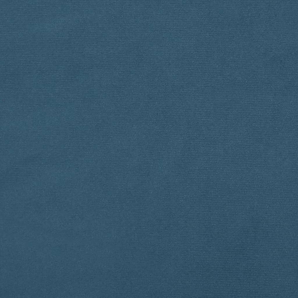 Hoofdborden 2 st 80x5x78/88 cm fluweel donkerblauw