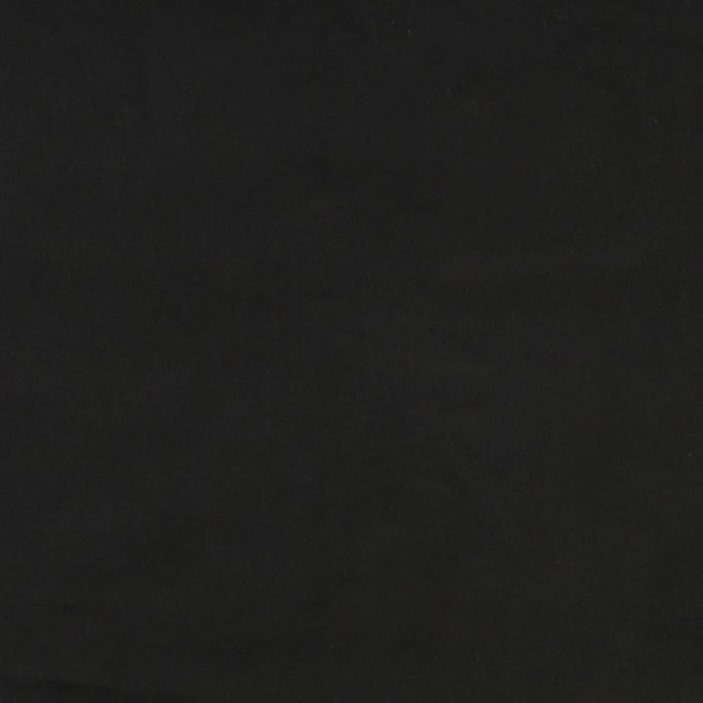 Hoofdborden 2 st 100x5x78/88 cm fluweel zwart