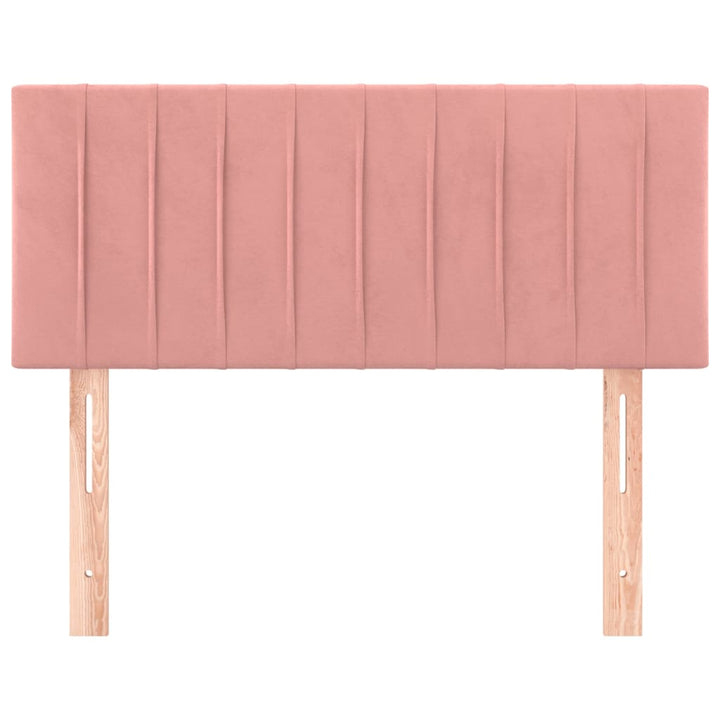 Hoofdbord 100x5x78/88 cm fluweel roze