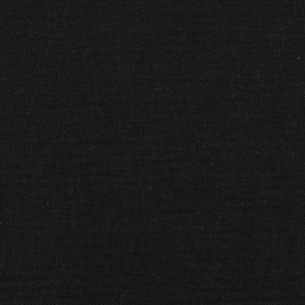 Hoofdborden 2 st 72x7x78/88 cm stof zwart