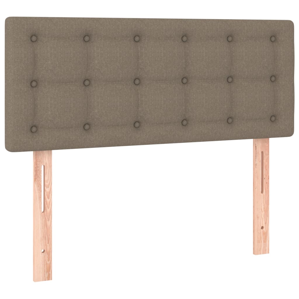 Hoofdbord 100x5x78/88 cm stof taupe