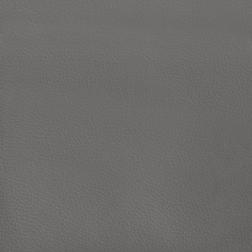 Hoofdborden 2 st 90x5x78/88 cm kunstleer grijs