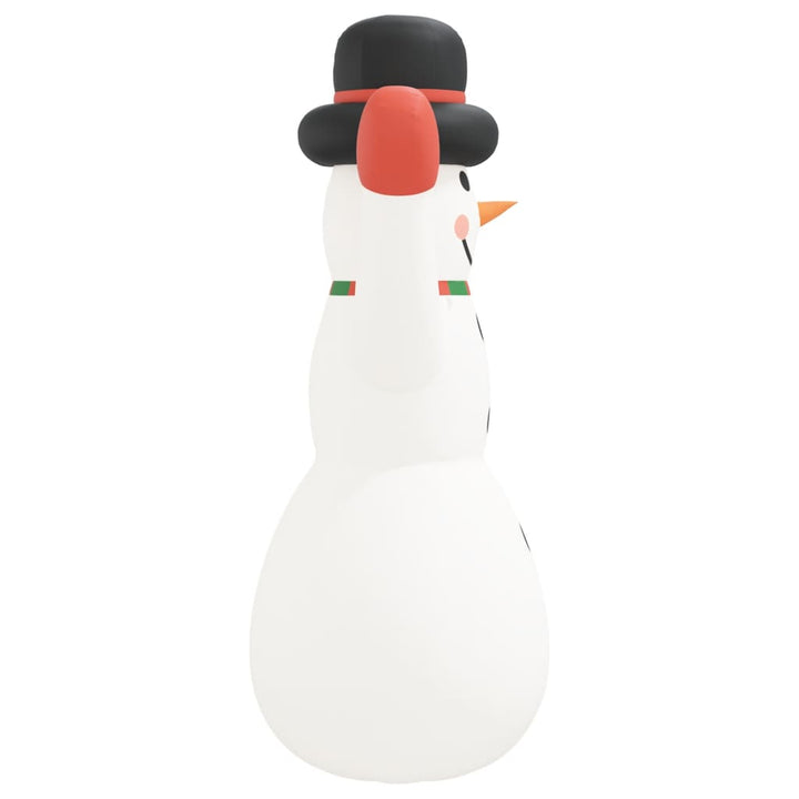 Sneeuwpop met LED's opblaasbaar 455 cm