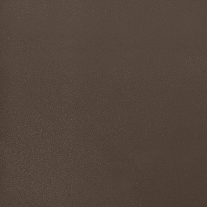 Pocketveringmatras 160x200x20 cm kunstleer bruin