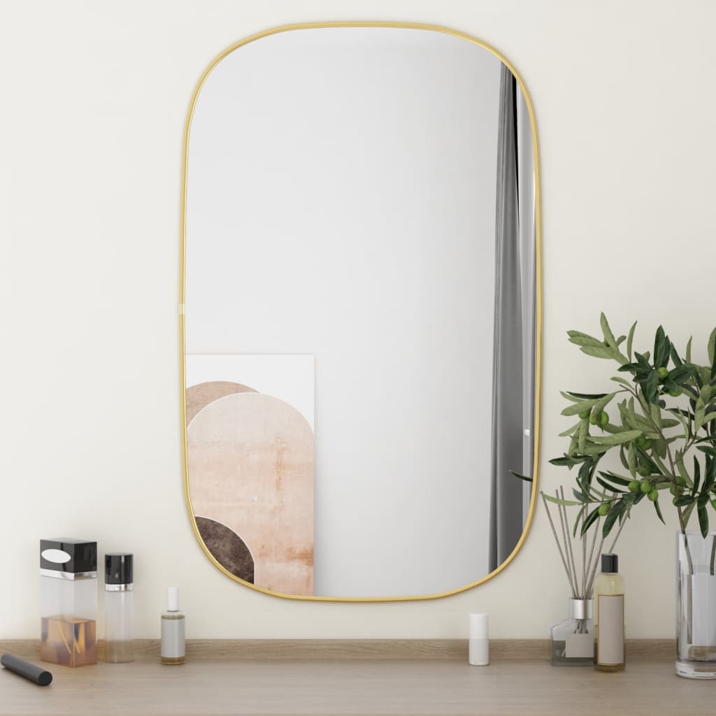 Wandspiegel 80x50 cm goudkleurig