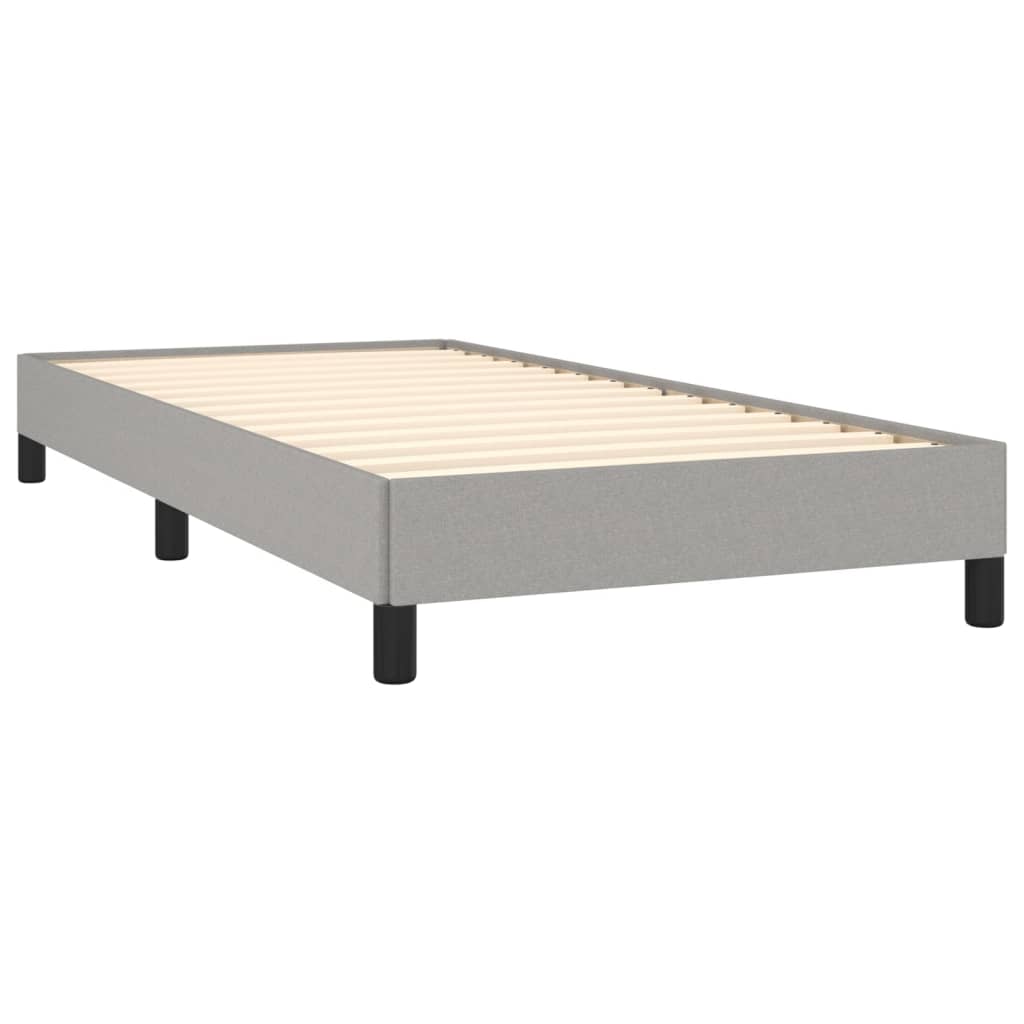 Bedframe stof lichtgrijs 80x200 cm