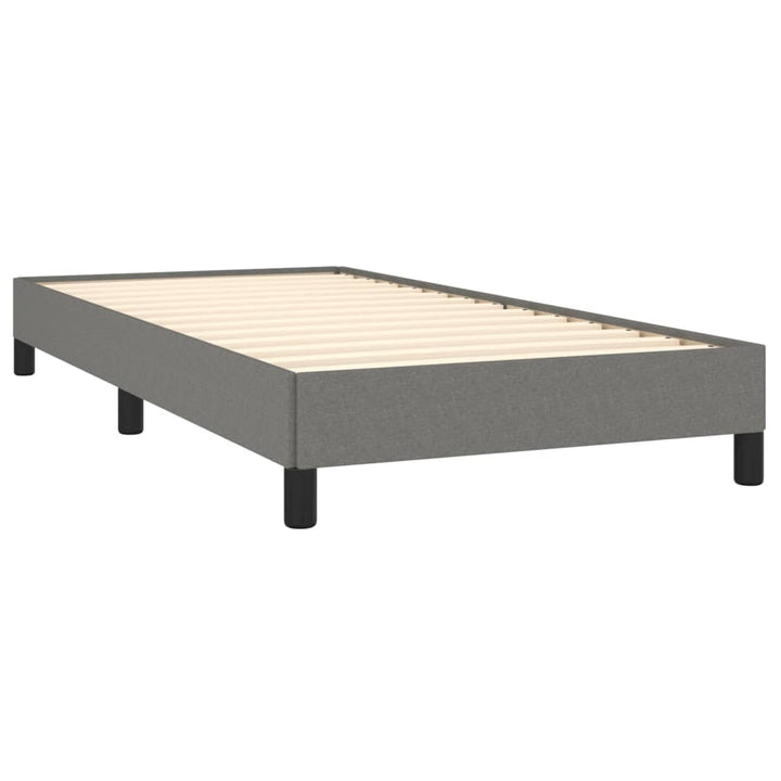 Bedframe stof donkergrijs 80x200 cm