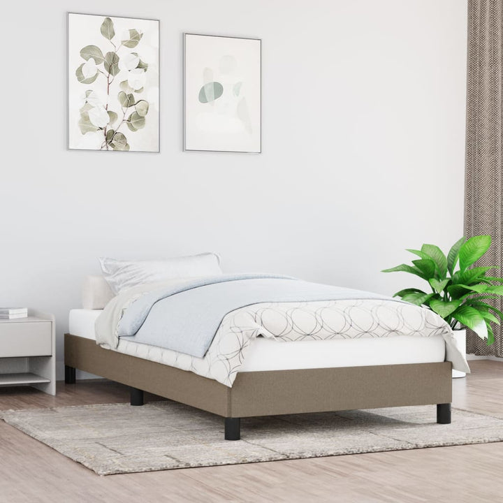 Bedframe stof taupe 80x200 cm