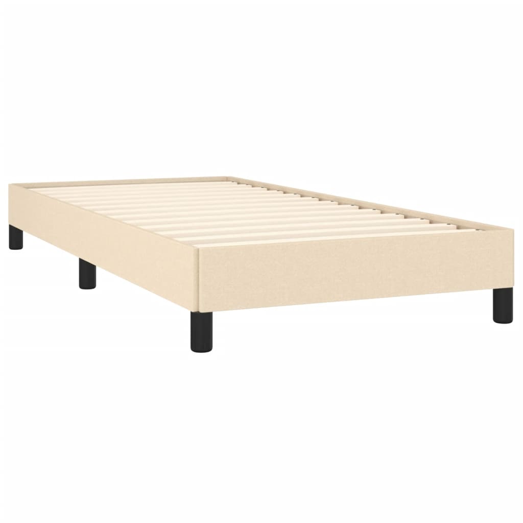 Bedframe stof crème 80x200 cm