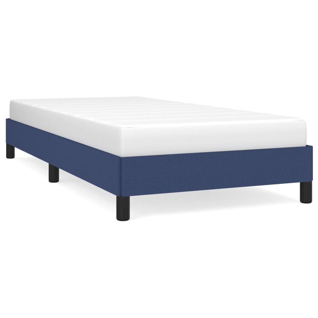 Bedframe stof blauw 80x200 cm