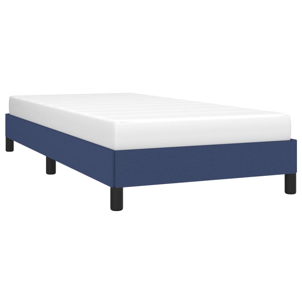 Bedframe stof blauw 80x200 cm