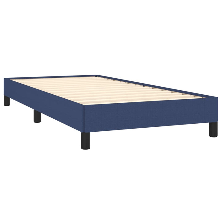 Bedframe stof blauw 80x200 cm