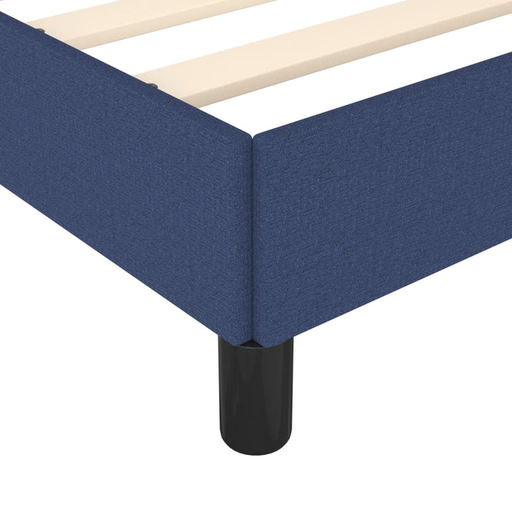 Bedframe stof blauw 80x200 cm