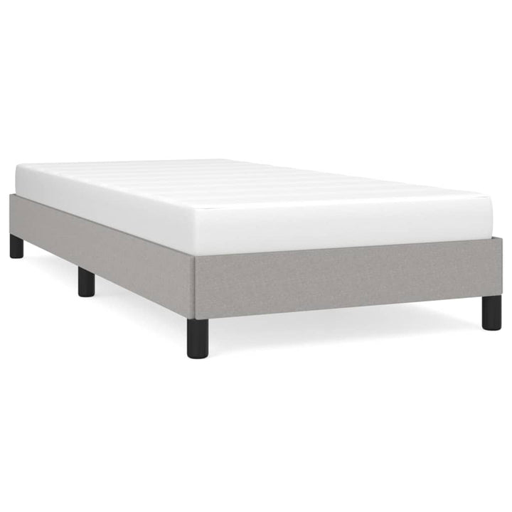 Bedframe stof lichtgrijs 90x190 cm