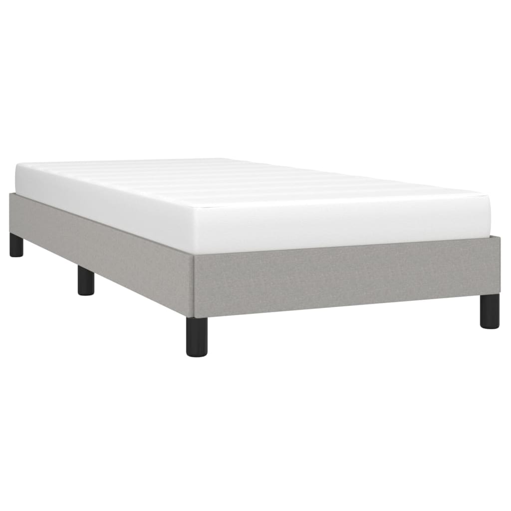 Bedframe stof lichtgrijs 90x190 cm