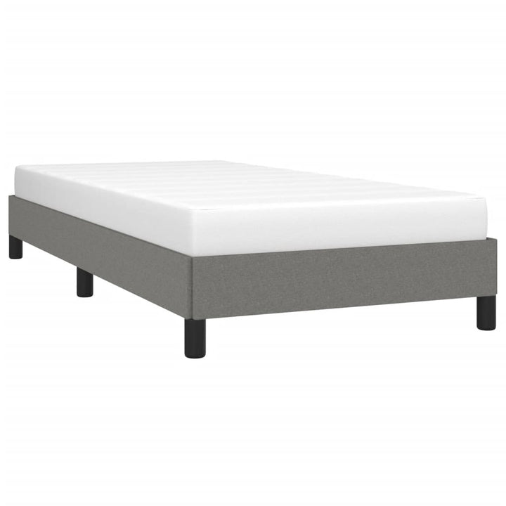 Bedframe stof donkergrijs 90x190 cm