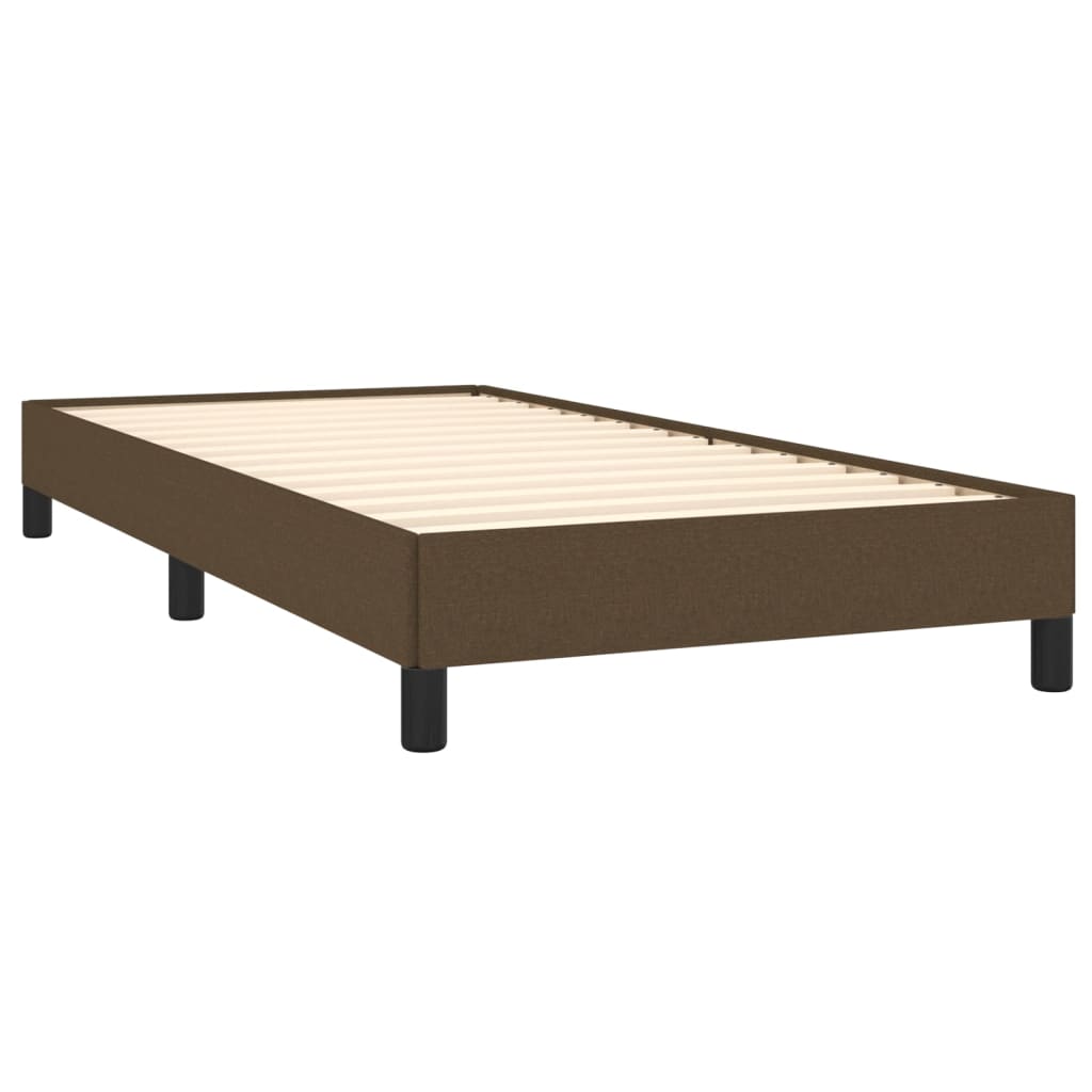 Bedframe stof donkerbruin 90x190 cm