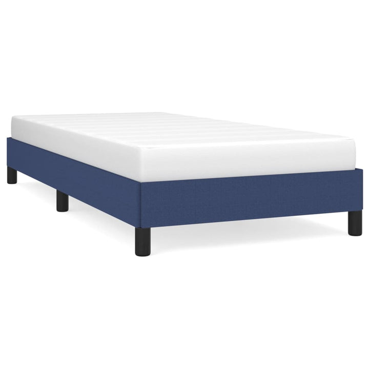 Bedframe stof blauw 90x200 cm