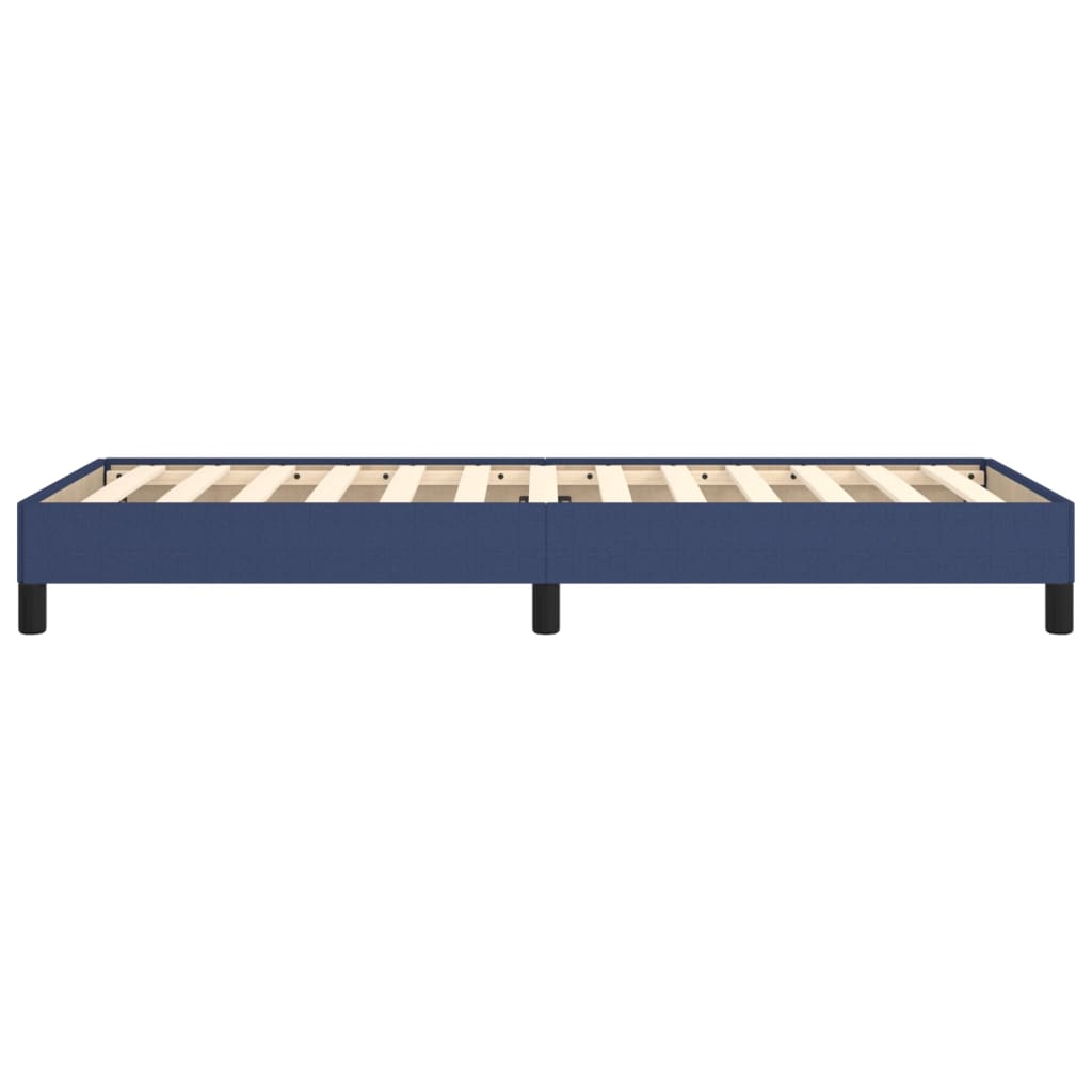 Bedframe stof blauw 90x200 cm