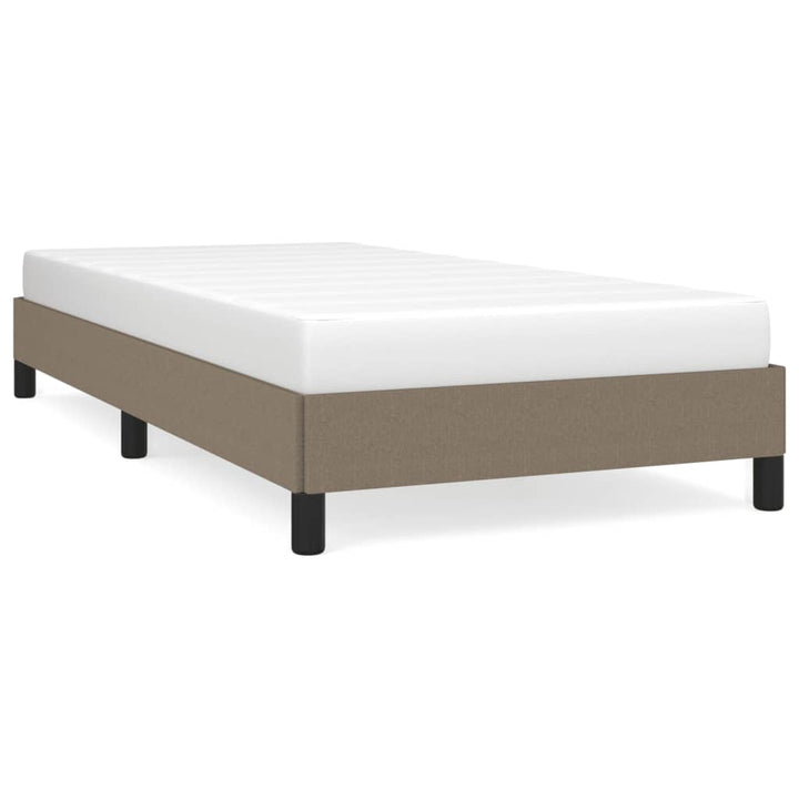 Bedframe stof taupe 100x200 cm