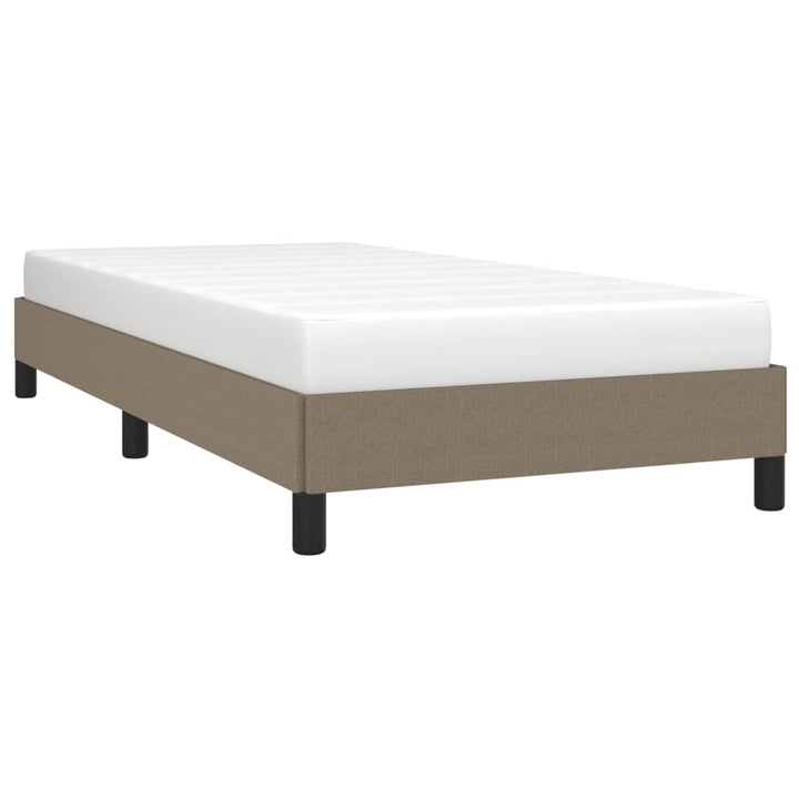 Bedframe stof taupe 100x200 cm