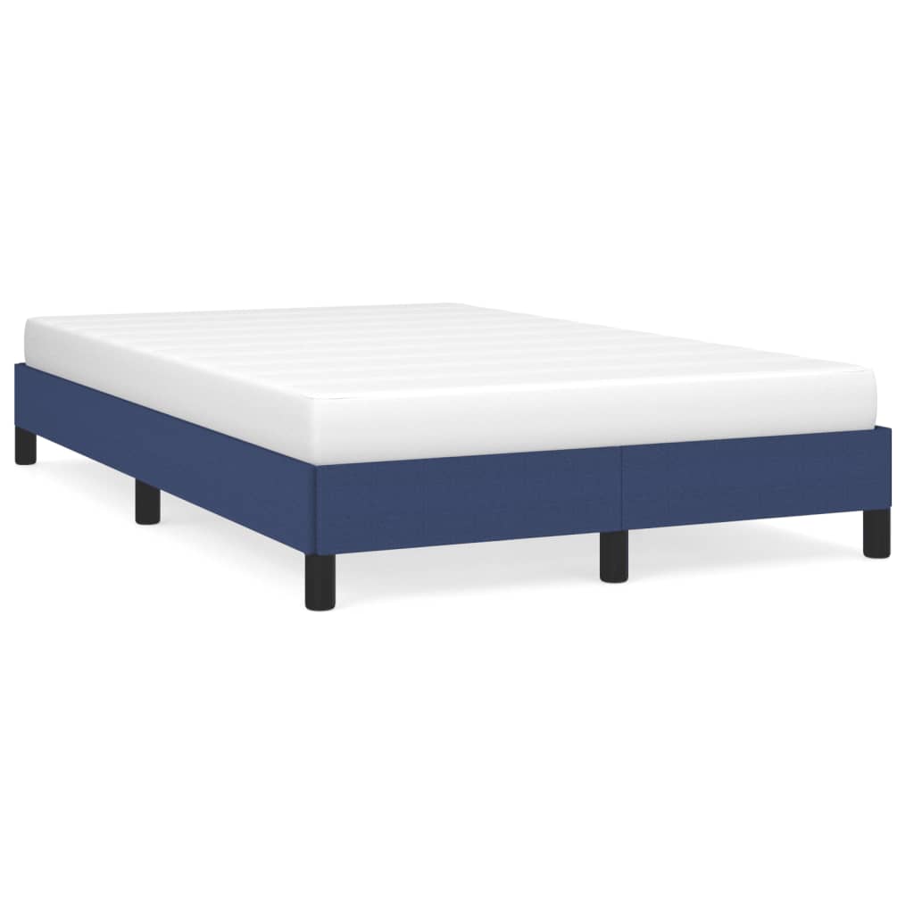 Bedframe stof blauw 120x200 cm