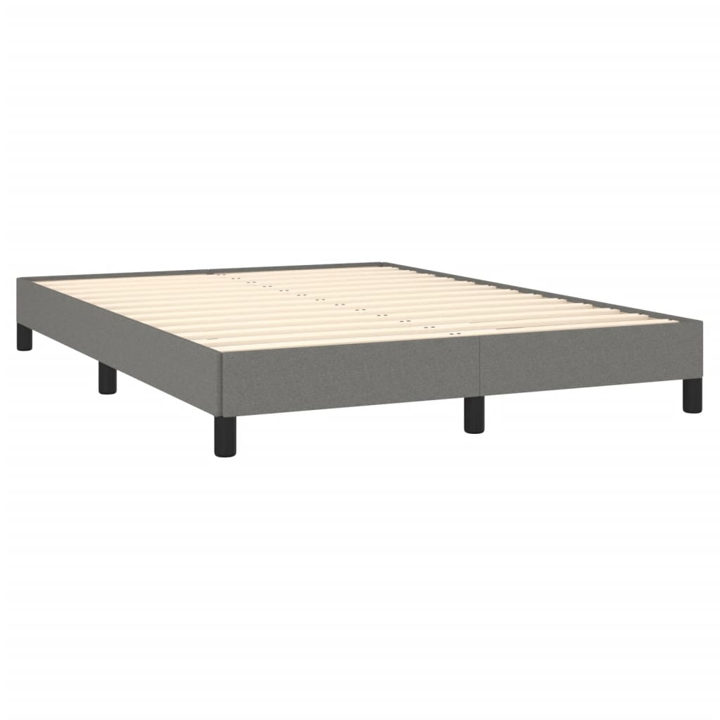 Bedframe stof donkergrijs 140x190 cm