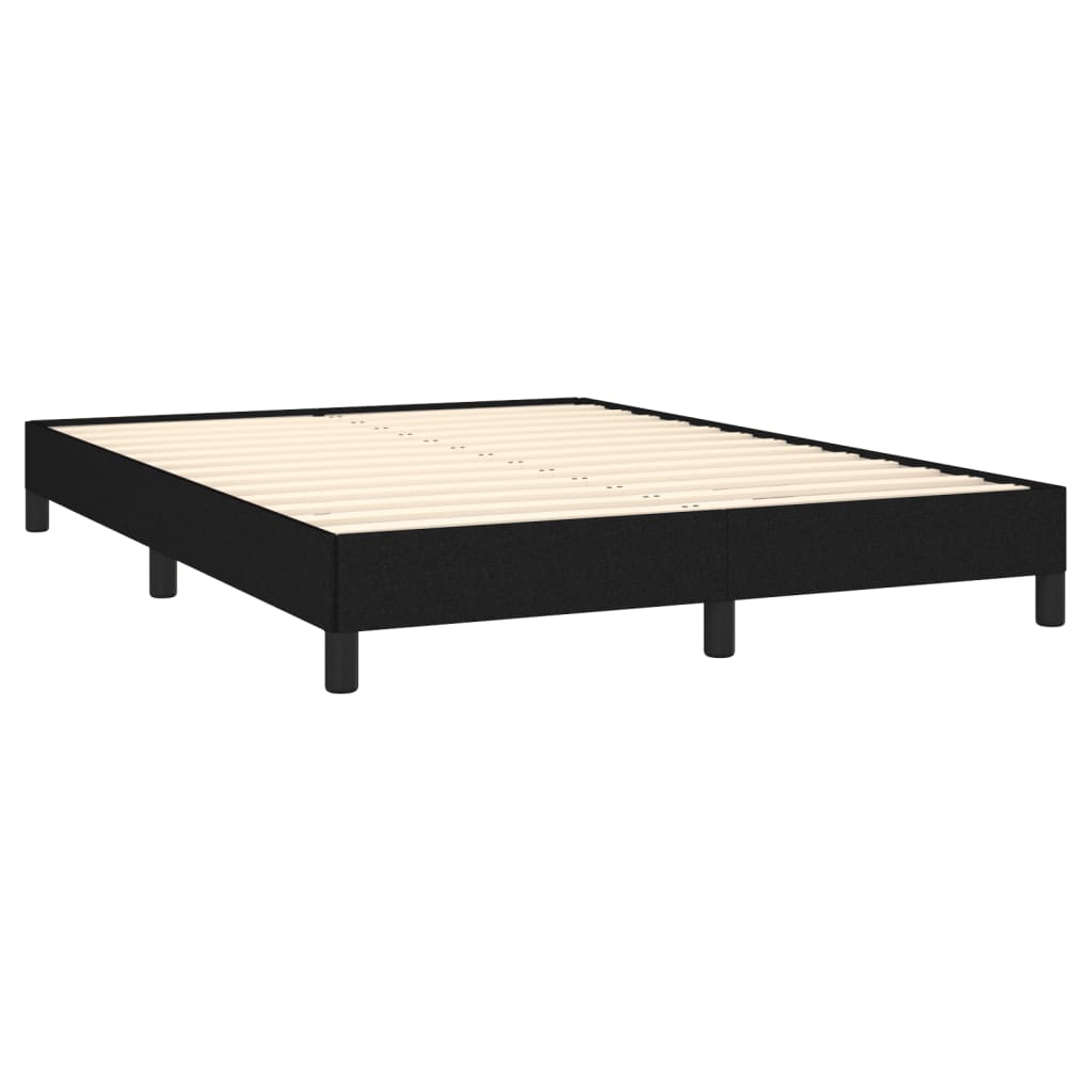 Bedframe stof zwart 140x190 cm