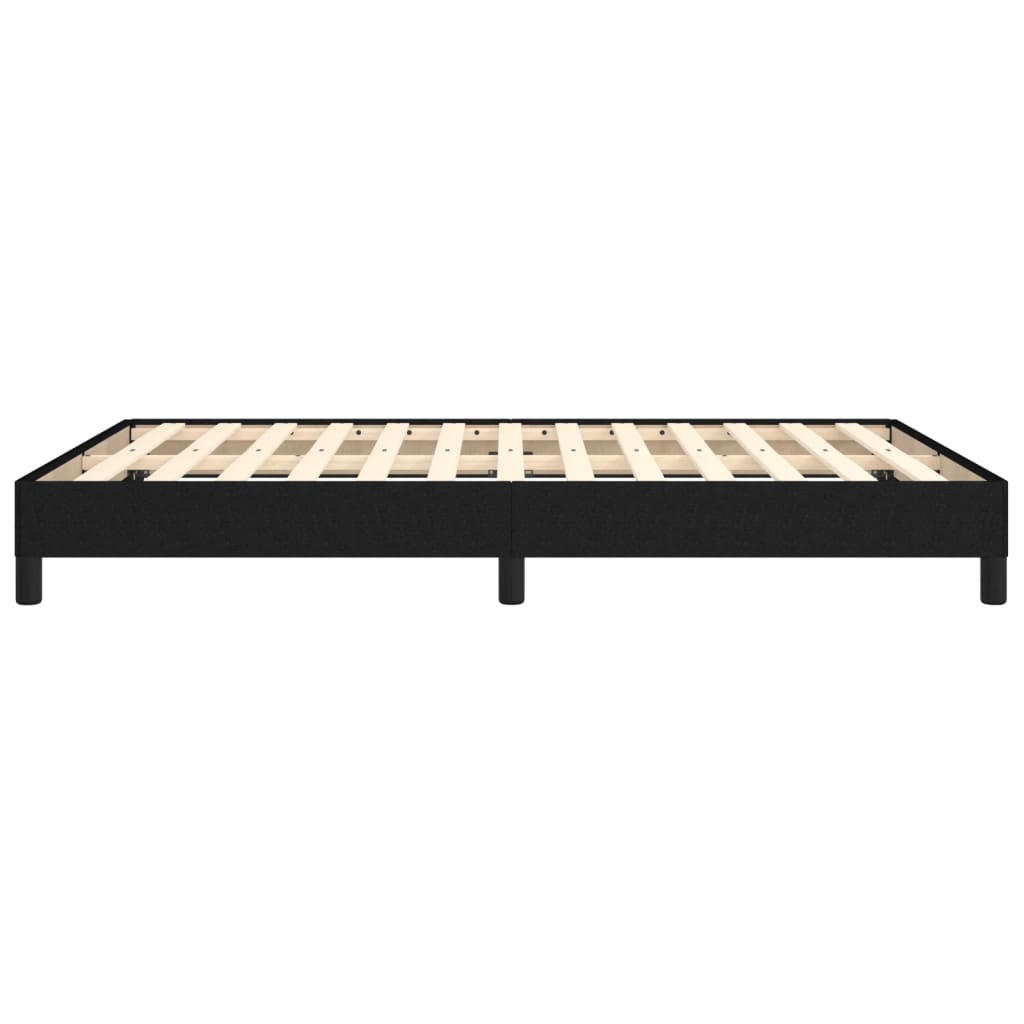 Bedframe stof zwart 140x190 cm