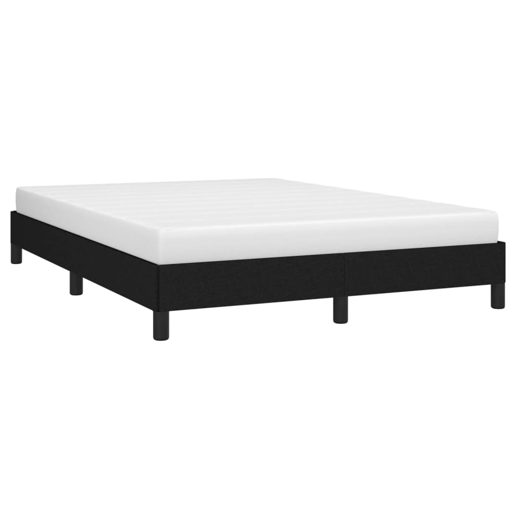 Bedframe stof zwart 140x200 cm