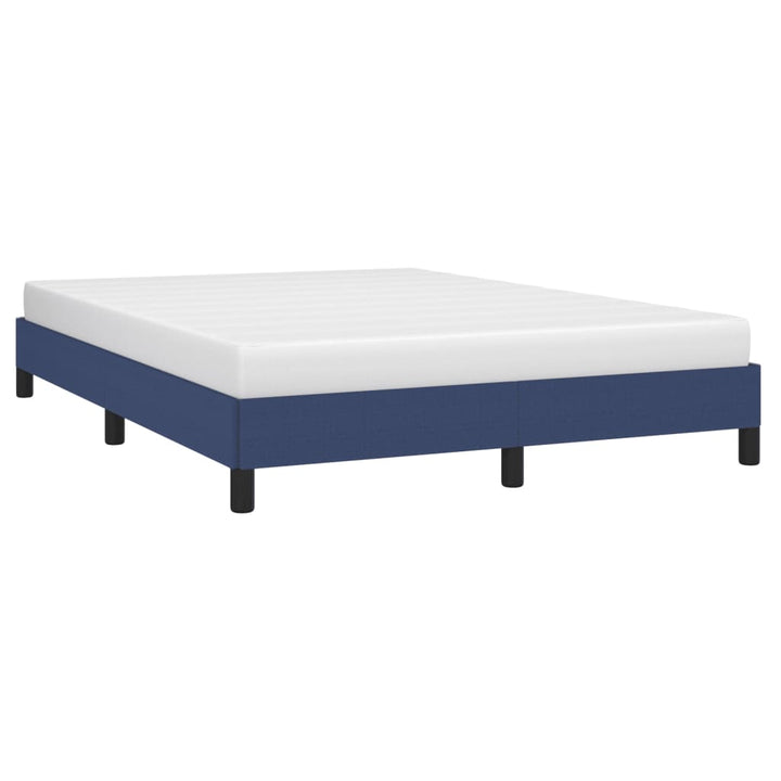 Bedframe stof blauw 140x200 cm