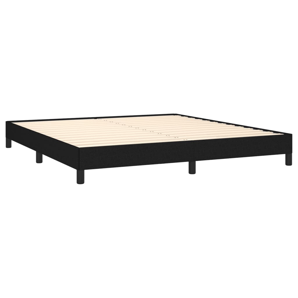 Bedframe stof zwart 160x200 cm