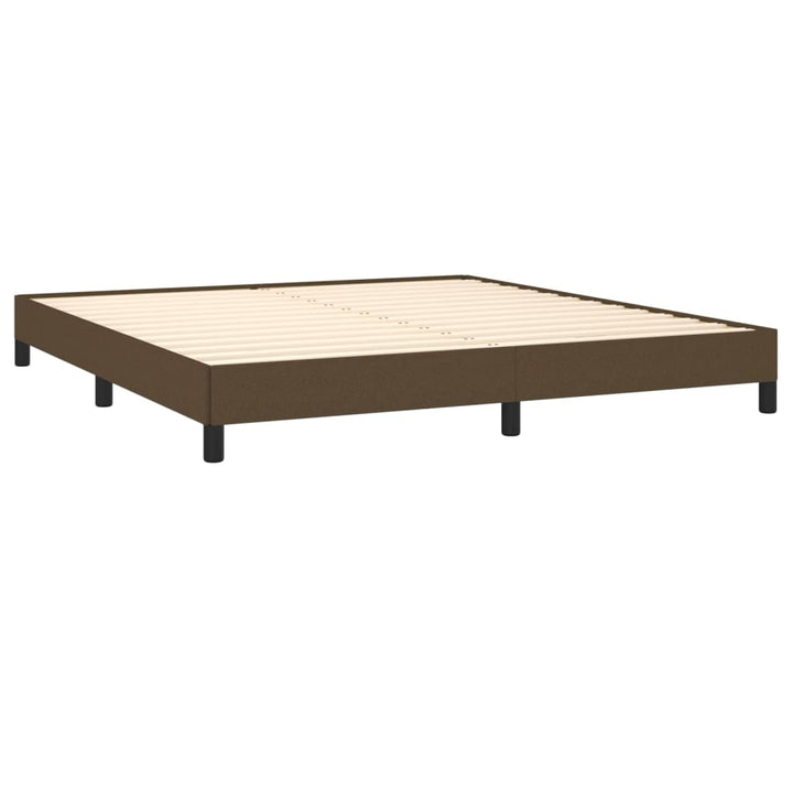 Bedframe stof donkerbruin 160x200 cm