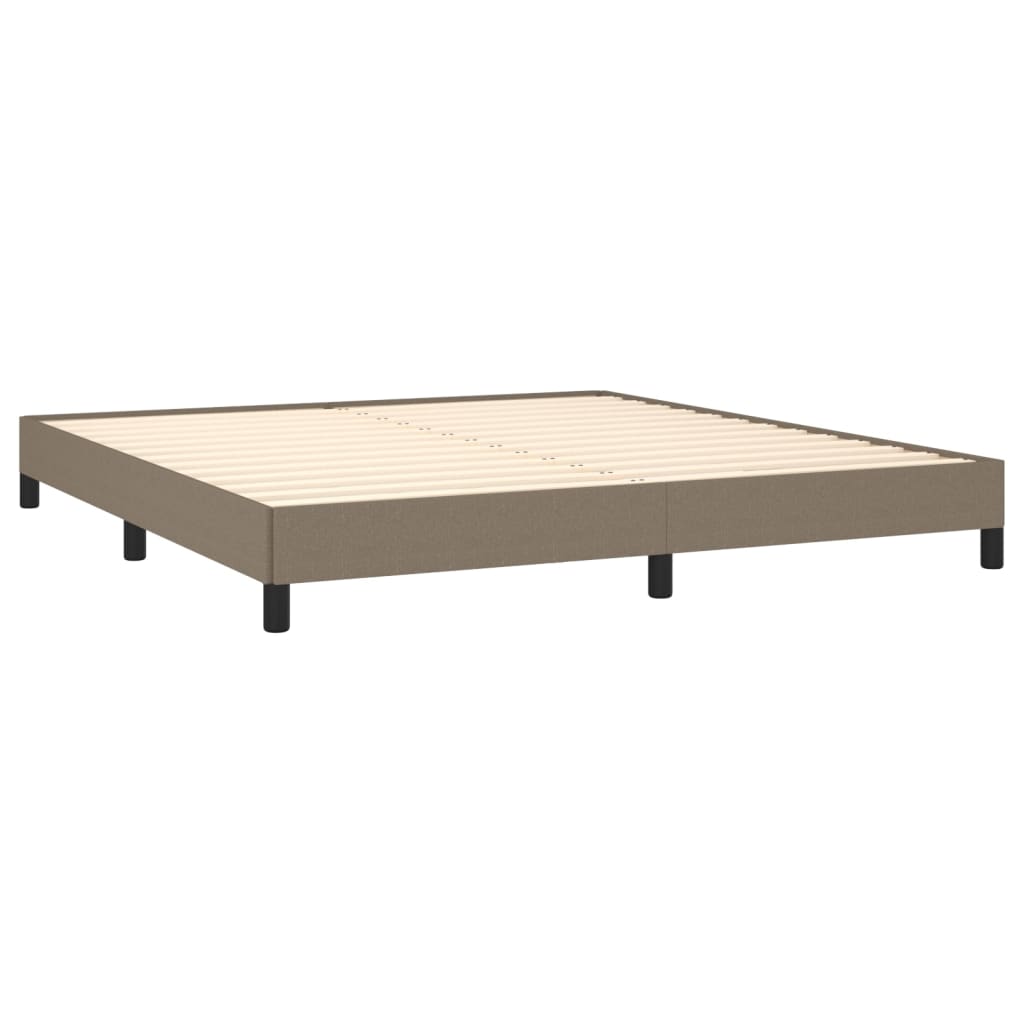 Bedframe stof taupe 160x200 cm