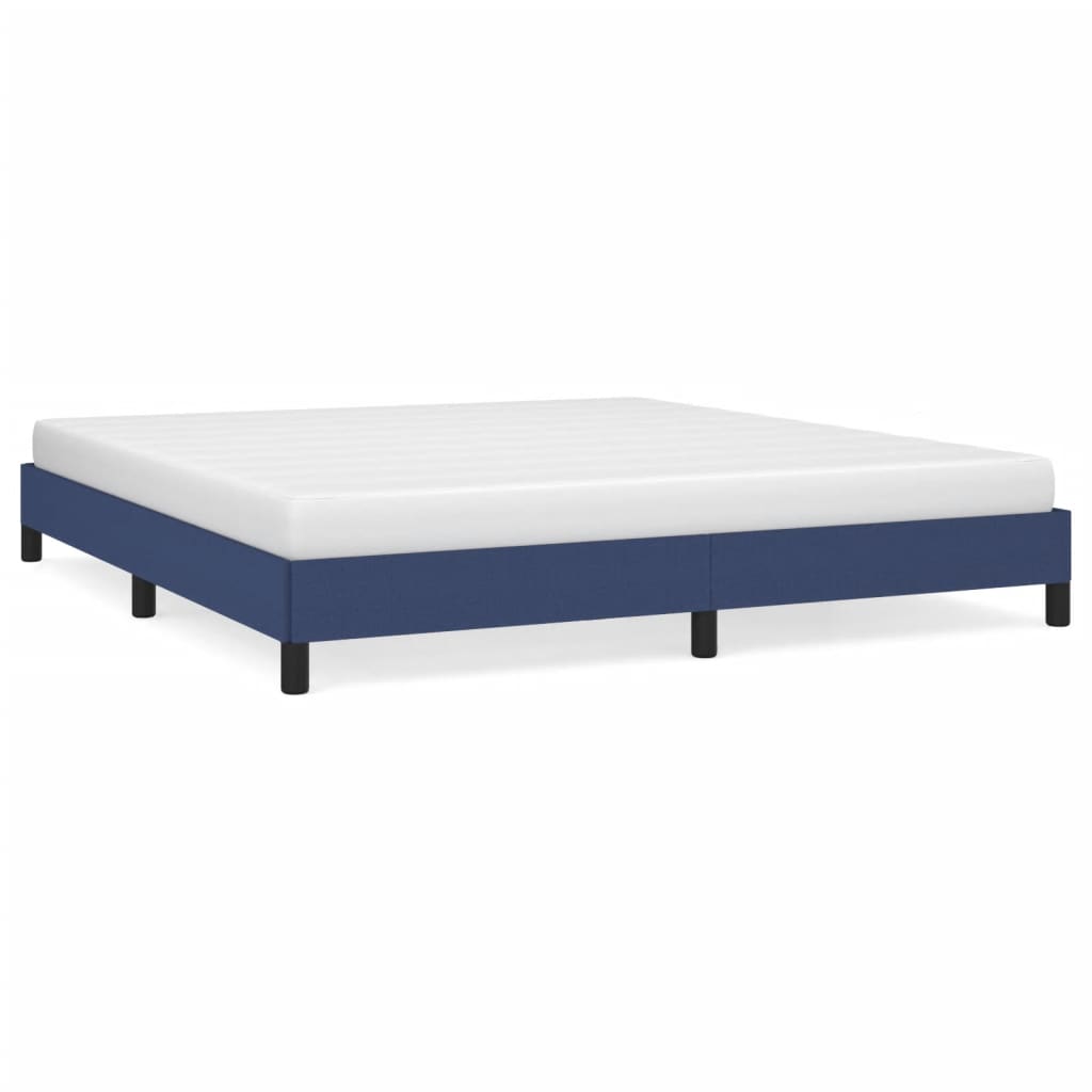 Bedframe stof blauw 160x200 cm