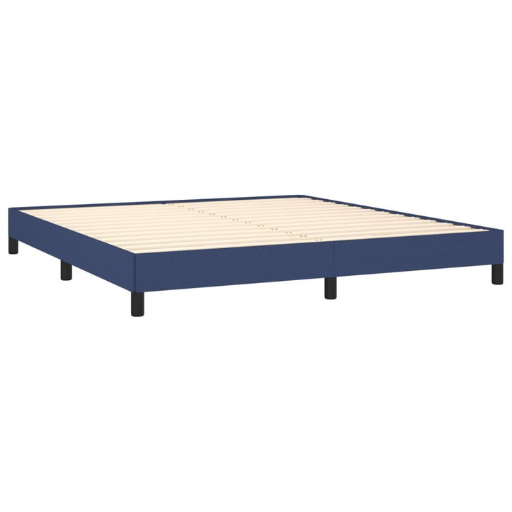 Bedframe stof blauw 160x200 cm