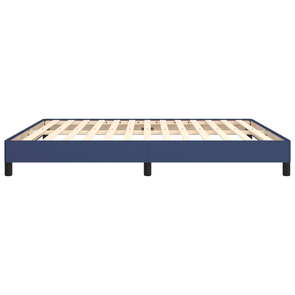 Bedframe stof blauw 160x200 cm