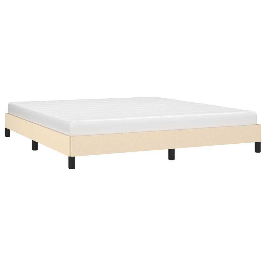 Bedframe stof crèmekleurig 180x200 cm