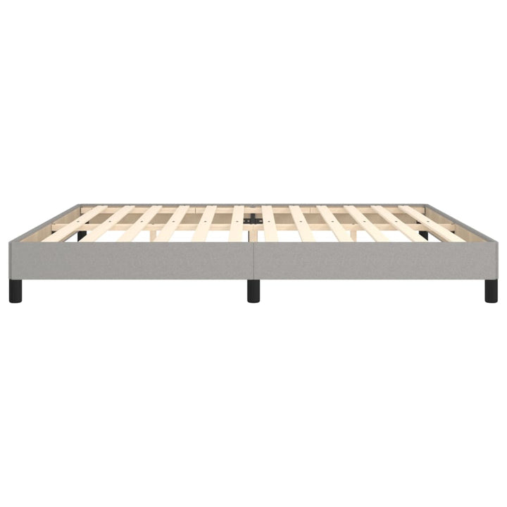 Bedframe stof lichtgrijs 200x200 cm