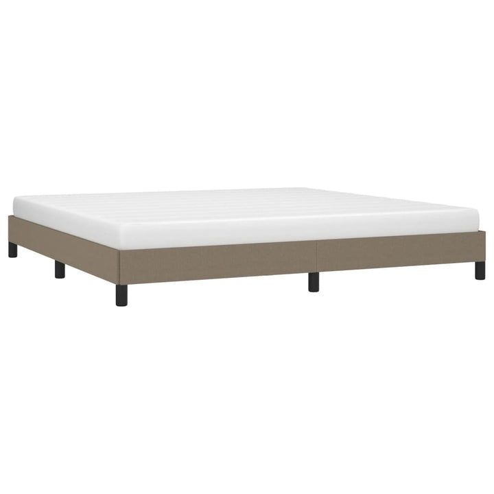 Bedframe stof taupe 200x200 cm