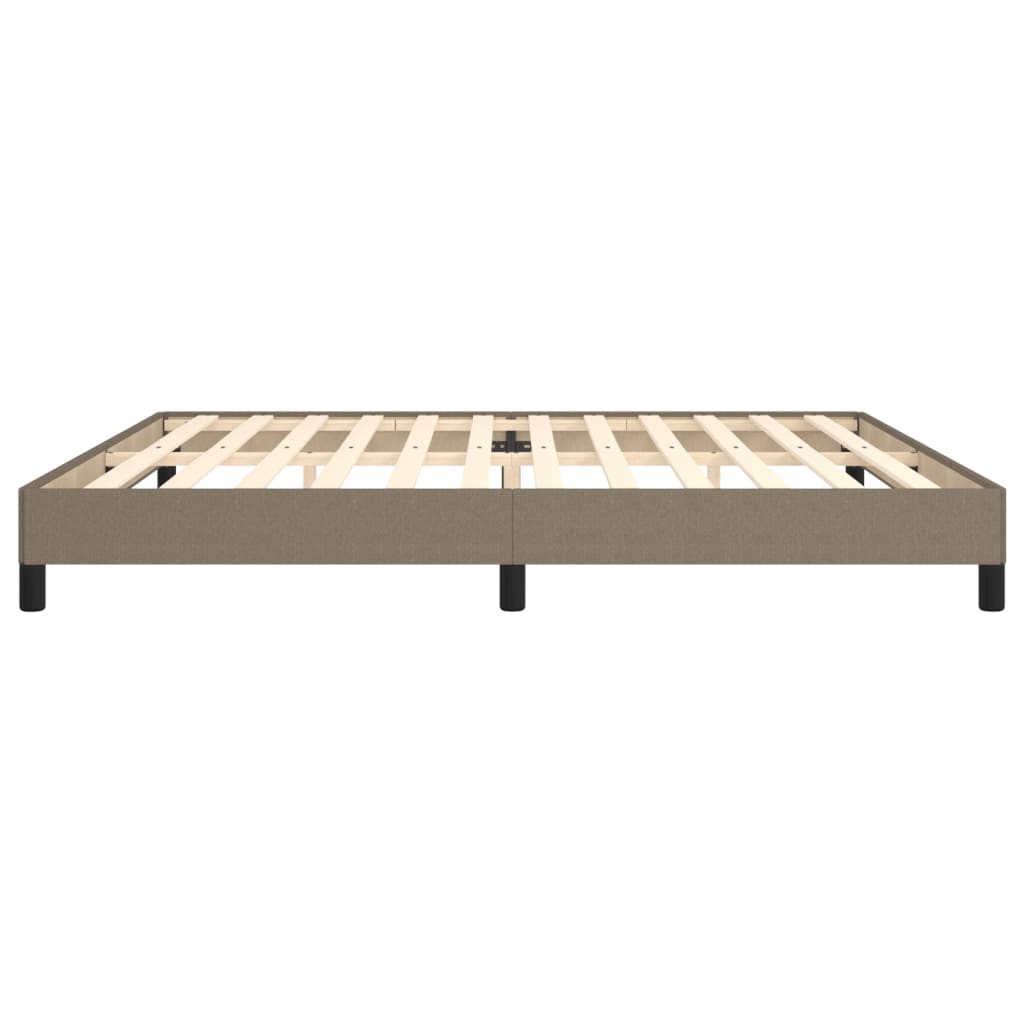 Bedframe stof taupe 200x200 cm