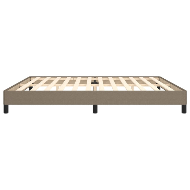 Bedframe stof taupe 200x200 cm