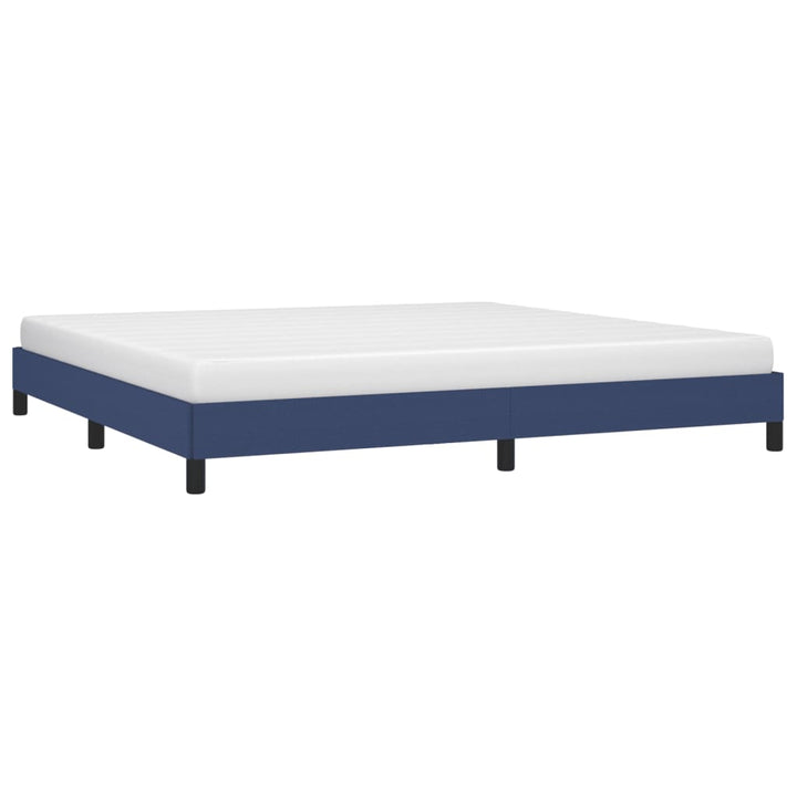 Bedframe stof blauw 200x200 cm