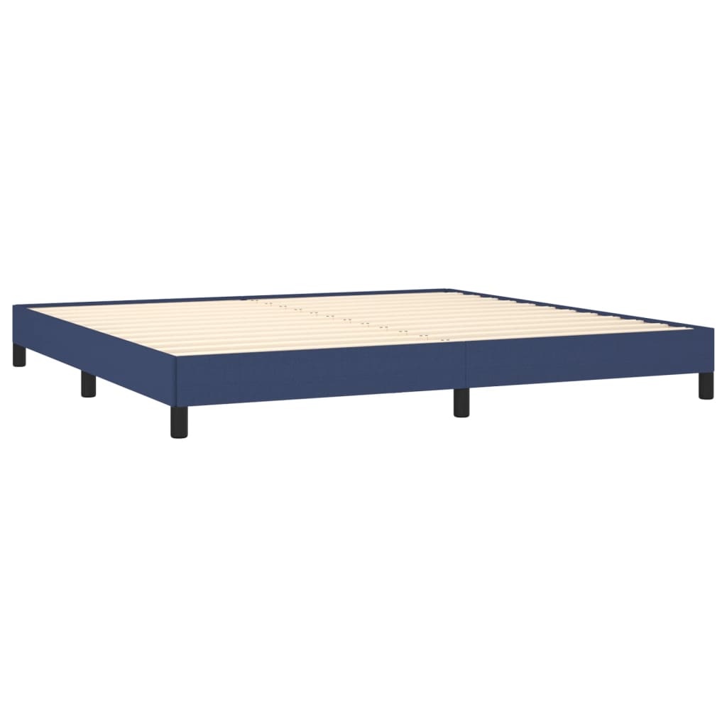 Bedframe stof blauw 200x200 cm